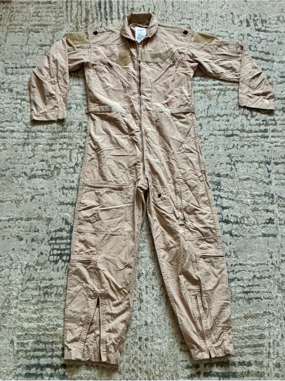 Military Issue Flyers Coveralls CWU-27/P 42R Tan Flame Resistant